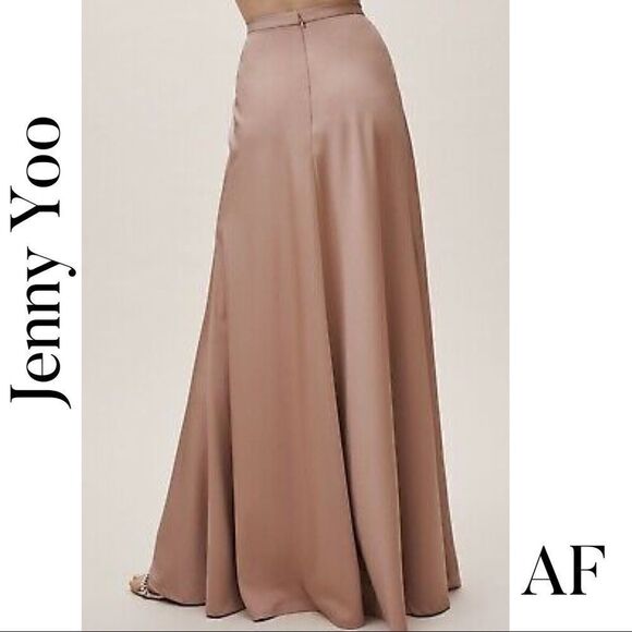 BHLDN JENNY YOO SOLEIL SATIN MAXI SKIRT NEW NWT SIZE 16 - Picture 3 of 8